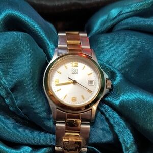 Women's ESQ Movado Gold and Silver Watch with Date Feature